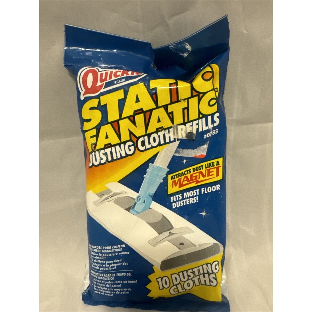 Quickie‎ Static Fanatic Dusting Cloth Refills 10 Ct #0783 NOS